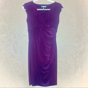 Lauren Ralph Lauren Sleeveless Cinch Waist Dress